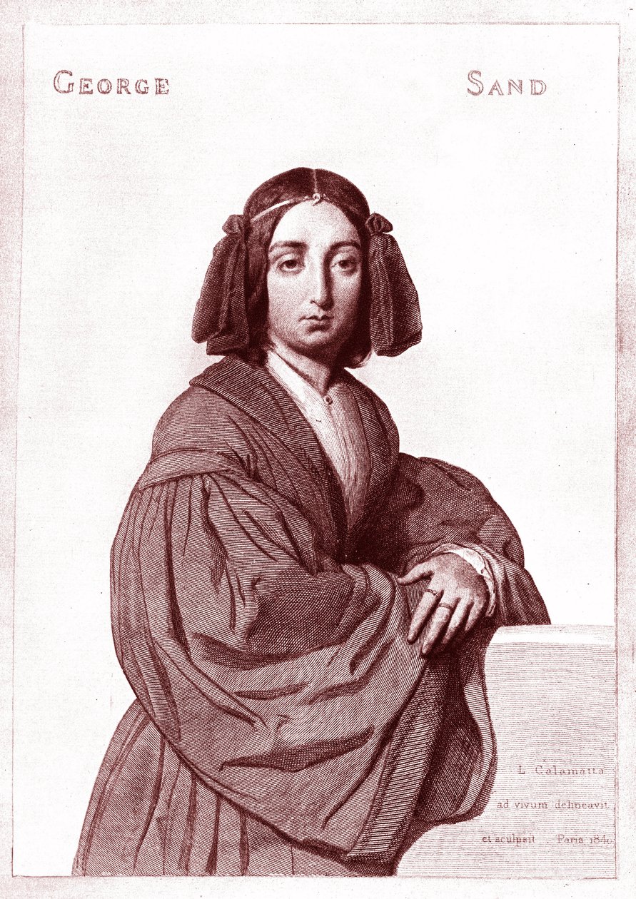 George SAND (1804-1876) de Luigi Calamatta