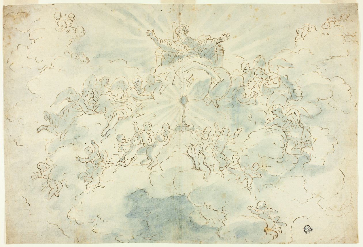 Adoración de la Hostia de Luigi Garzi