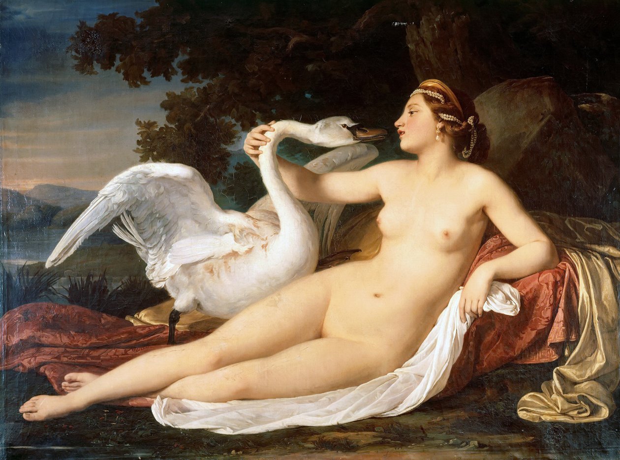 Leda y el cisne de Luigi Mussini