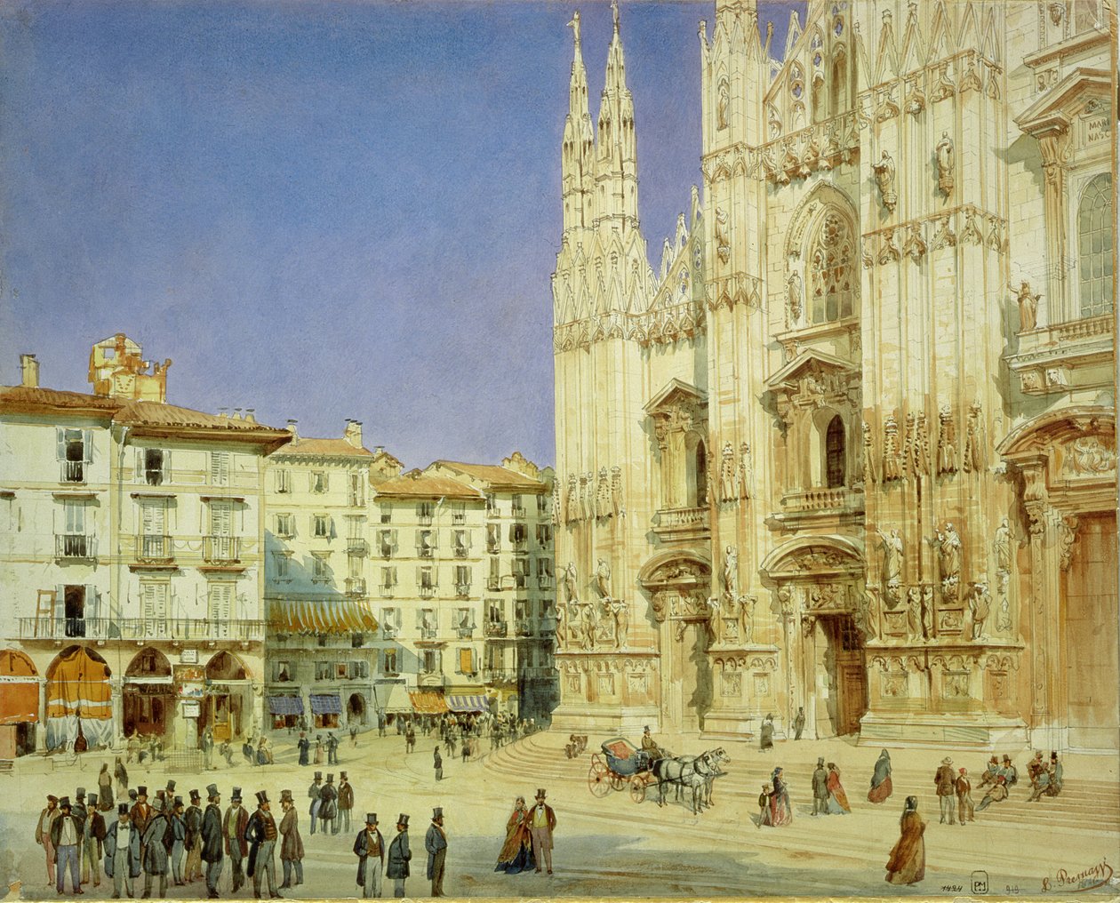Catedral de Milán, 1846 de Luigi Premazzi