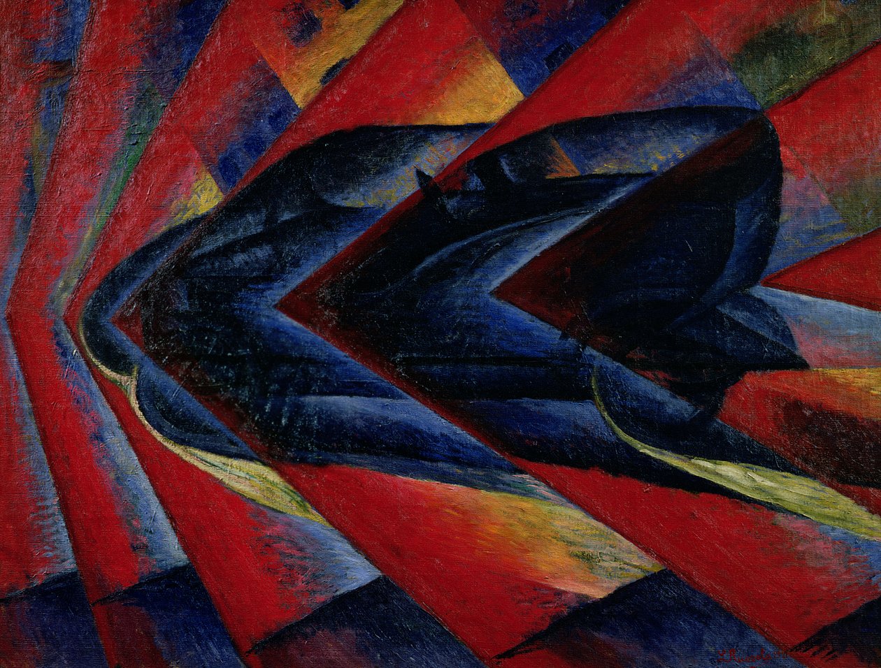 El dinamismo de un automóvil de Luigi Russolo