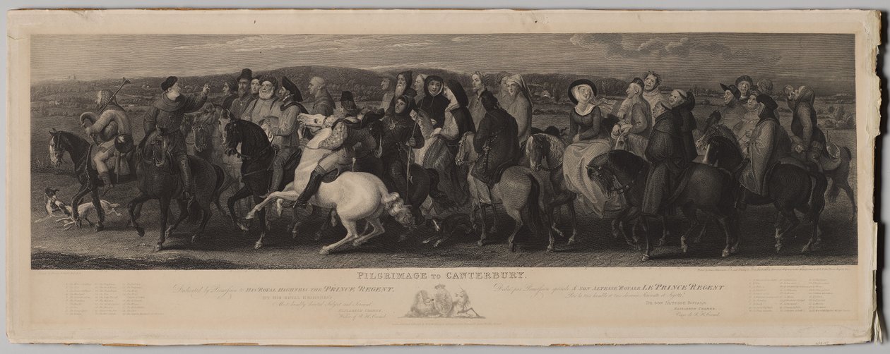 Peregrinación a Canterbury de Luigi Schiavonetti