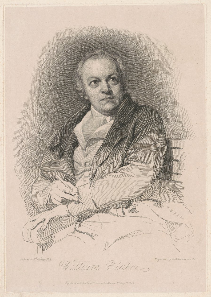 William Blake de Luigi Schiavonetti, after Thomas Phillips, R.A.
