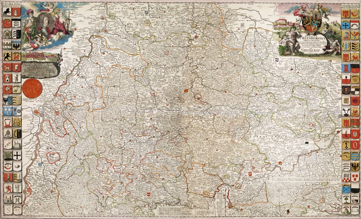 Ducado de Wurtemberg en su totalidad de M. Johann Majer derivative work