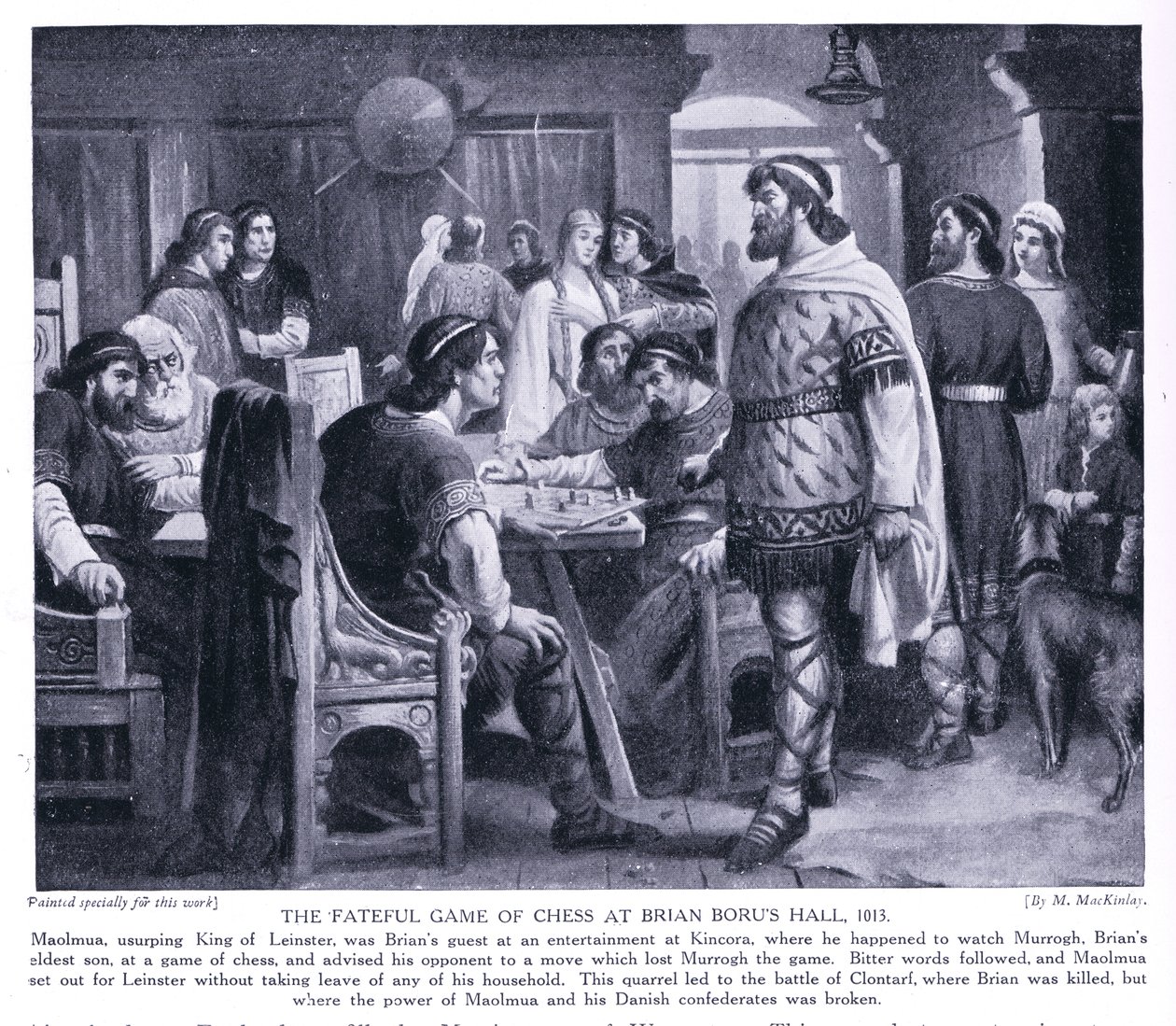 El fatídico juego de ajedrez en el salón de Brian Boru AD1013 de M. Mackinlay