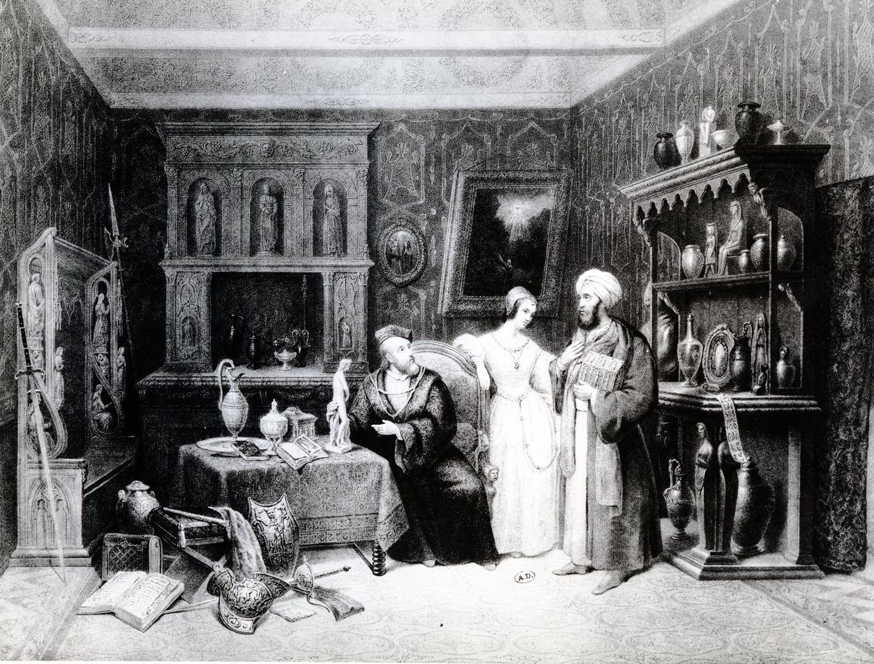 El anticuario, c.1830 de M. Renoux