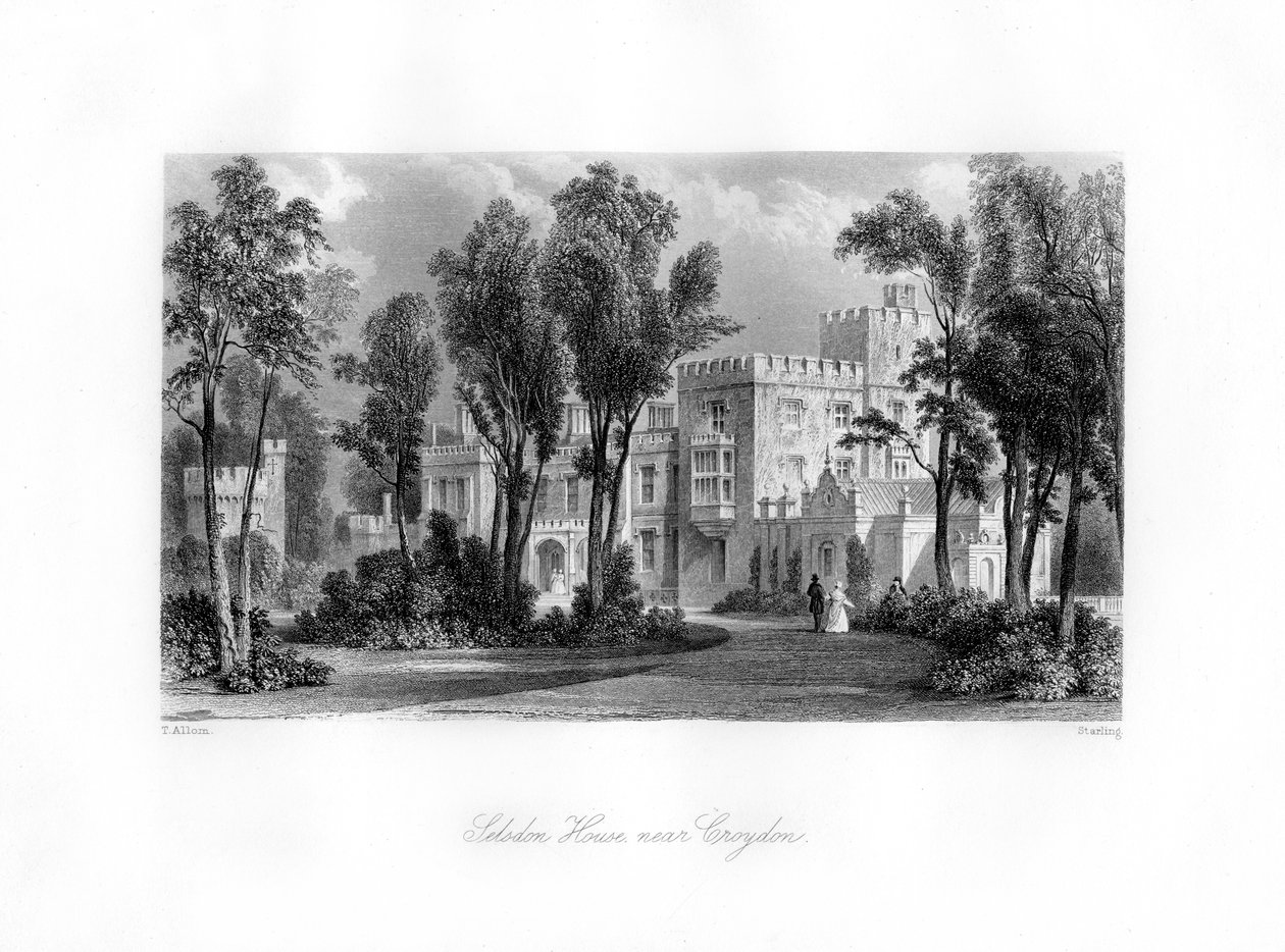 Casa Selsdon cerca de Croydon, siglo XIX de M. J. Starling