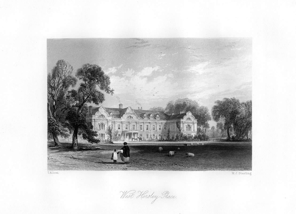 West Horsley, Surrey, siglo XIX de M. J. Starling