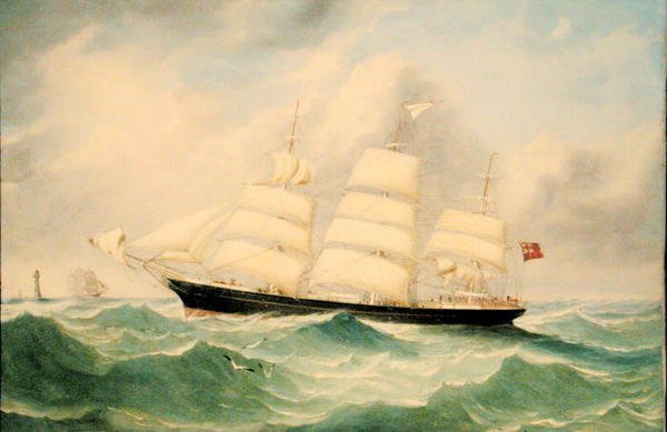 Barco de vela completo 