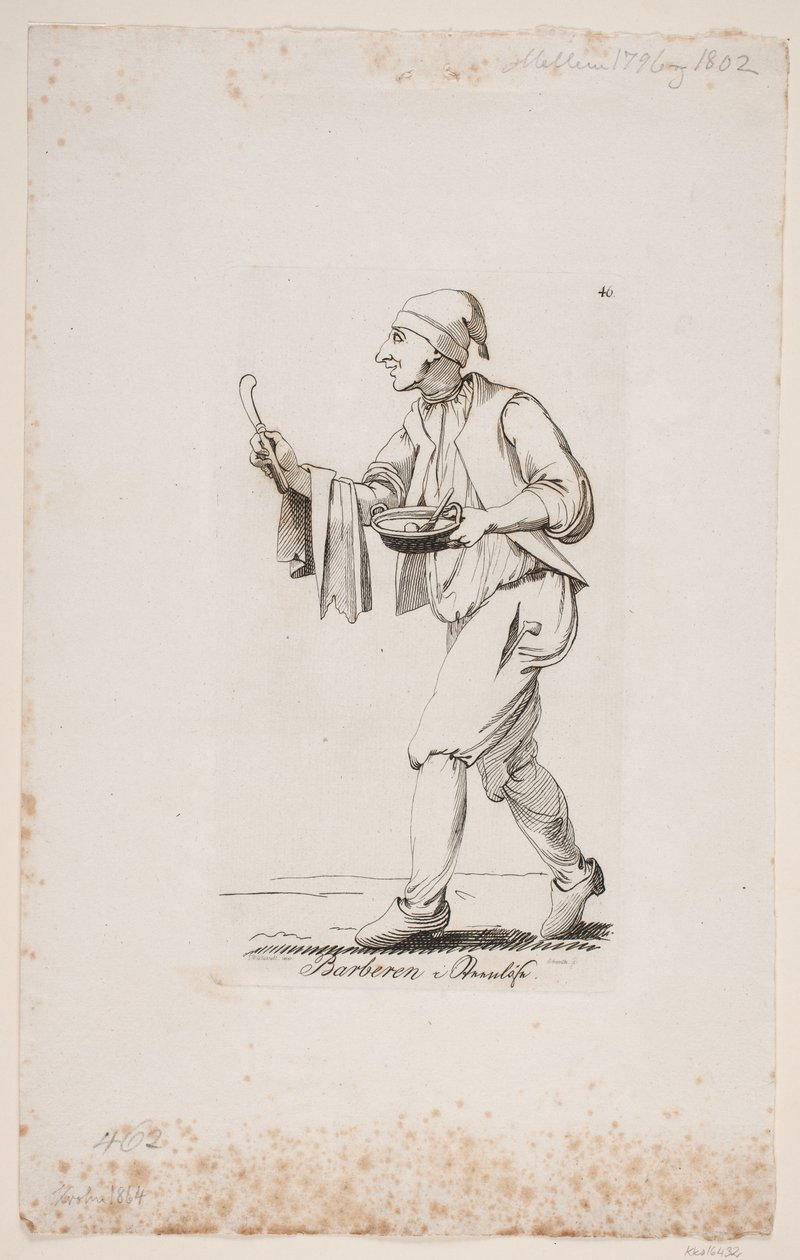 El barbero en Steenløse de M. W. Schmith