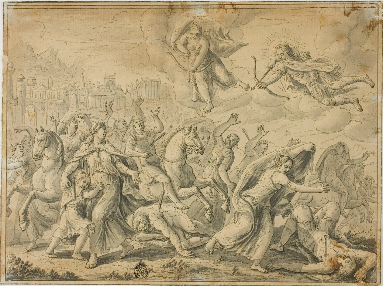 Muerte de los hijos de Niobe de Maarten de Vos
