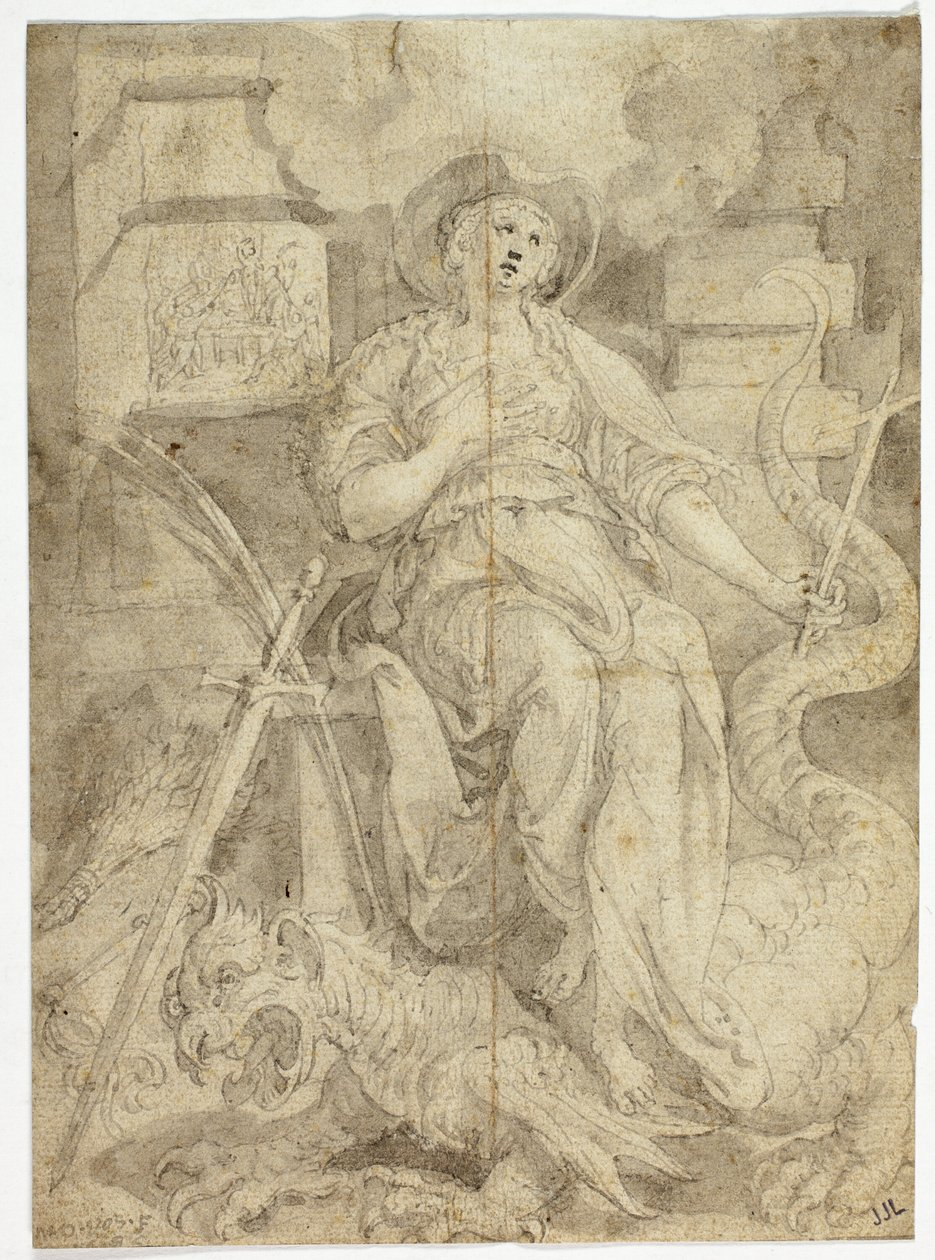 Estudio para Santa Margarita de Maarten de Vos