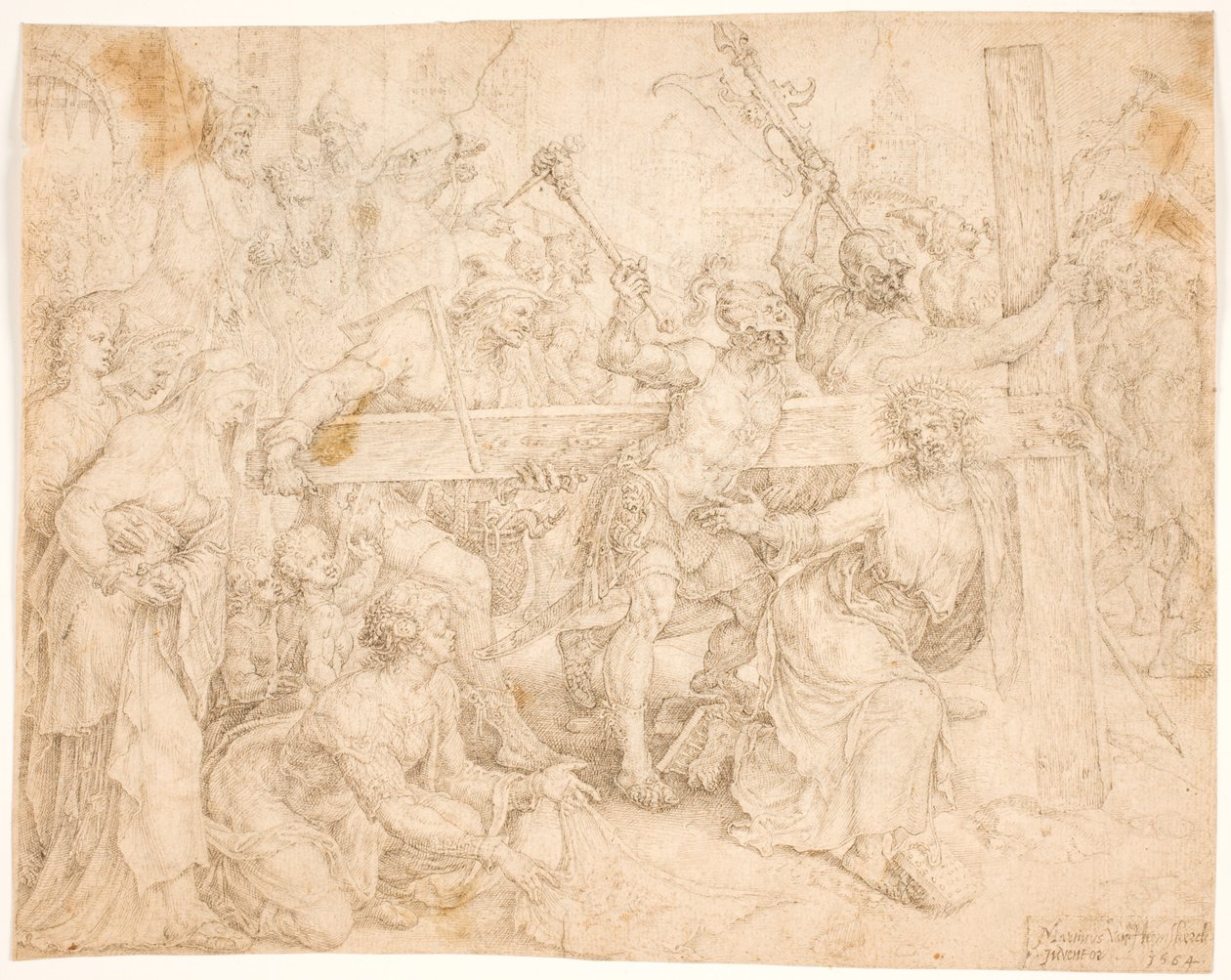 Cristo llevando su cruz de Maarten van Heemskerck