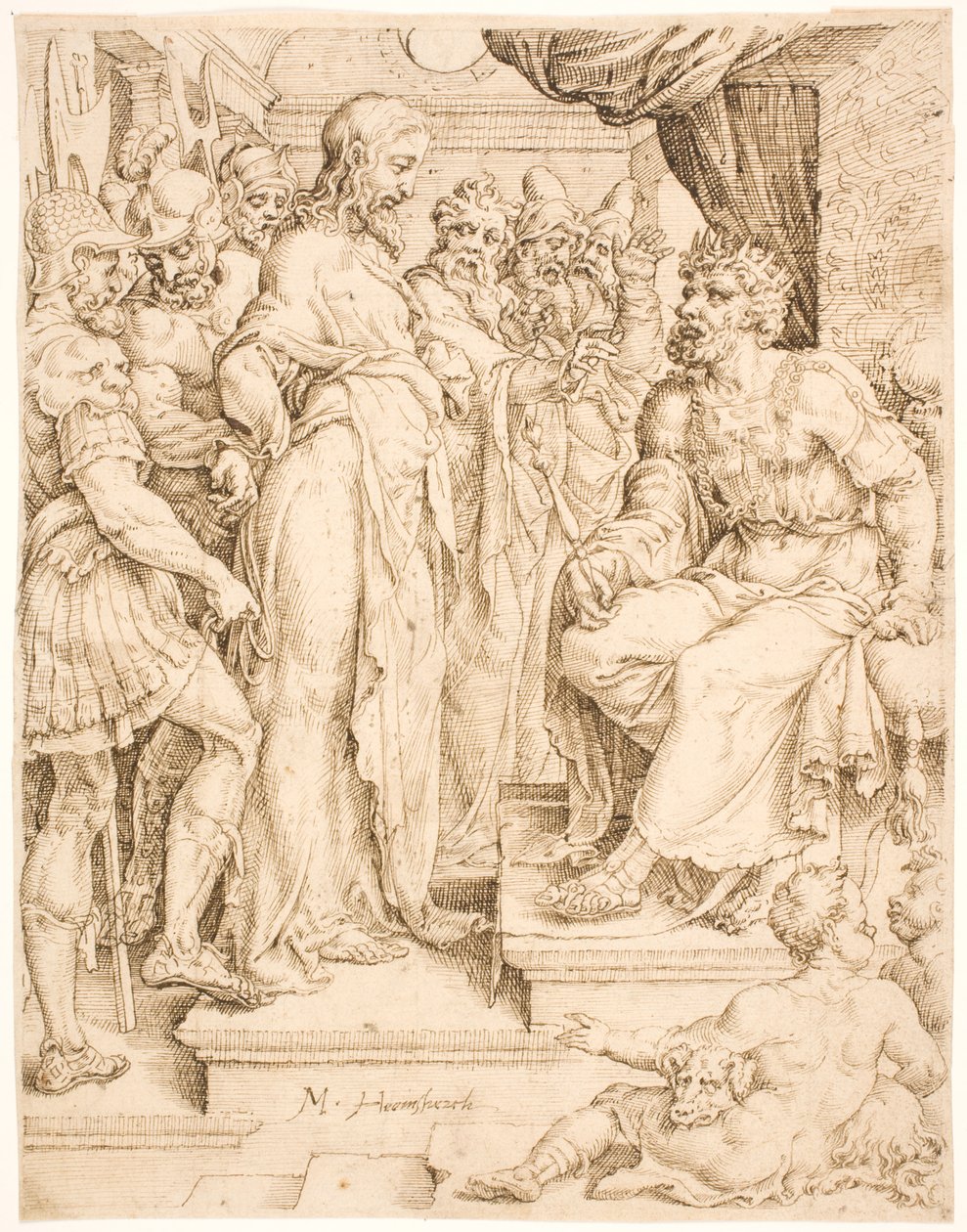 Cristo ante Herodes de Maarten van Heemskerck