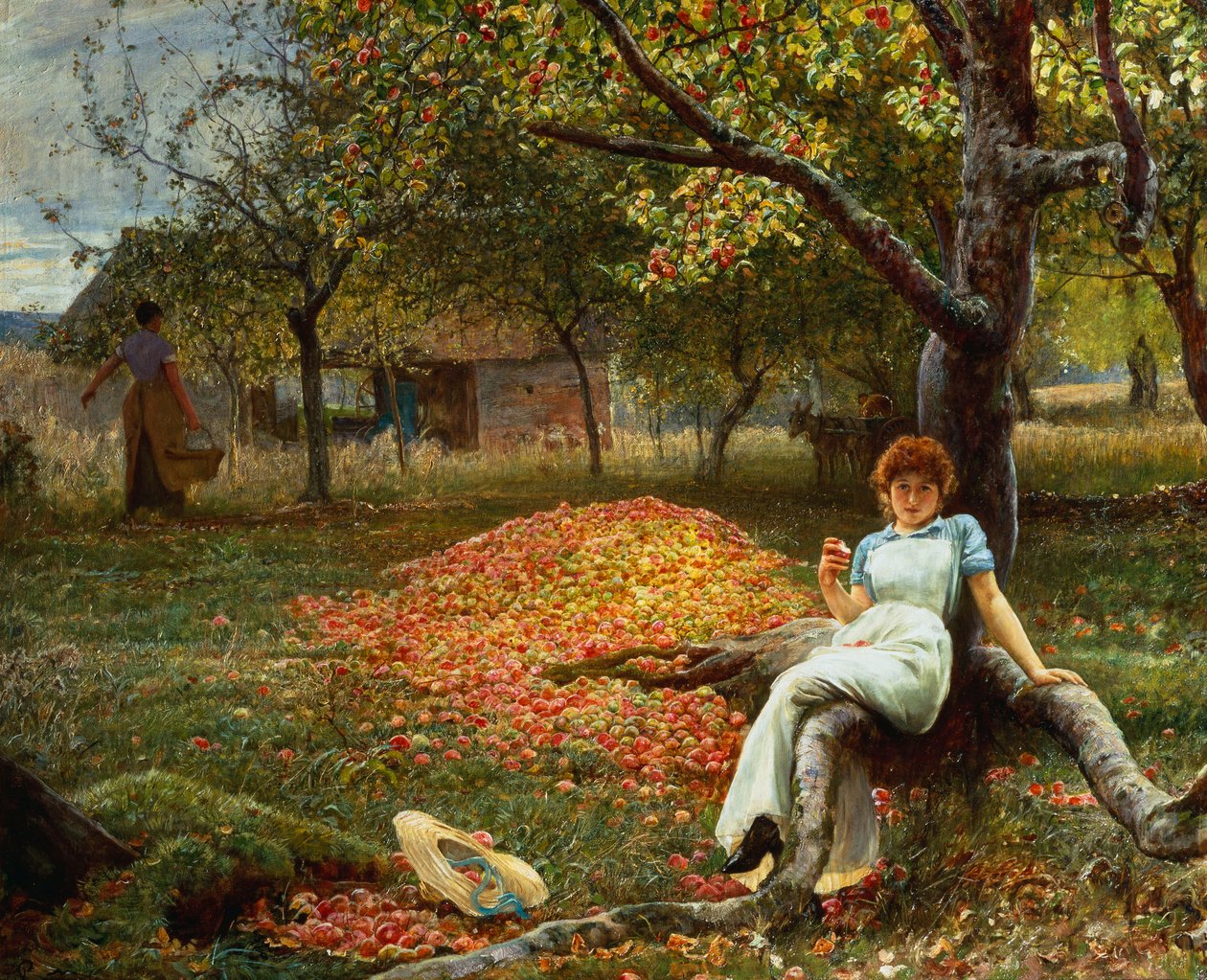 El huerto de manzanas, 1890 de Robert Walker Macbeth
