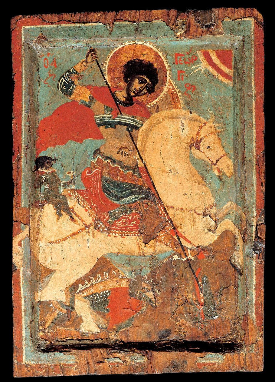 San Jorge el Matadragones a Caballo de Macedonian workshop