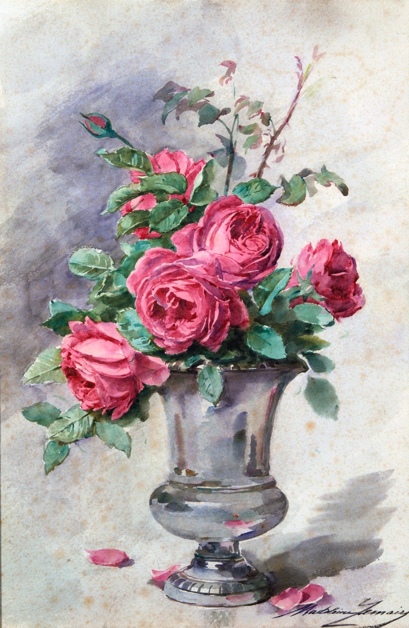 Jarrón de flores de Madeleine Jeanne Lemaire