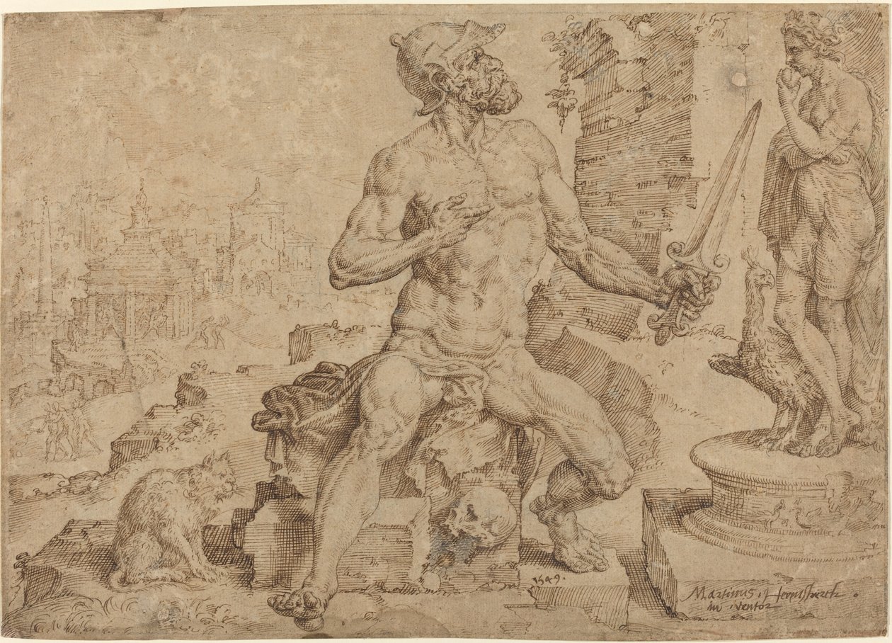 Simeón el Patriarca de Maerten van Heemskerck