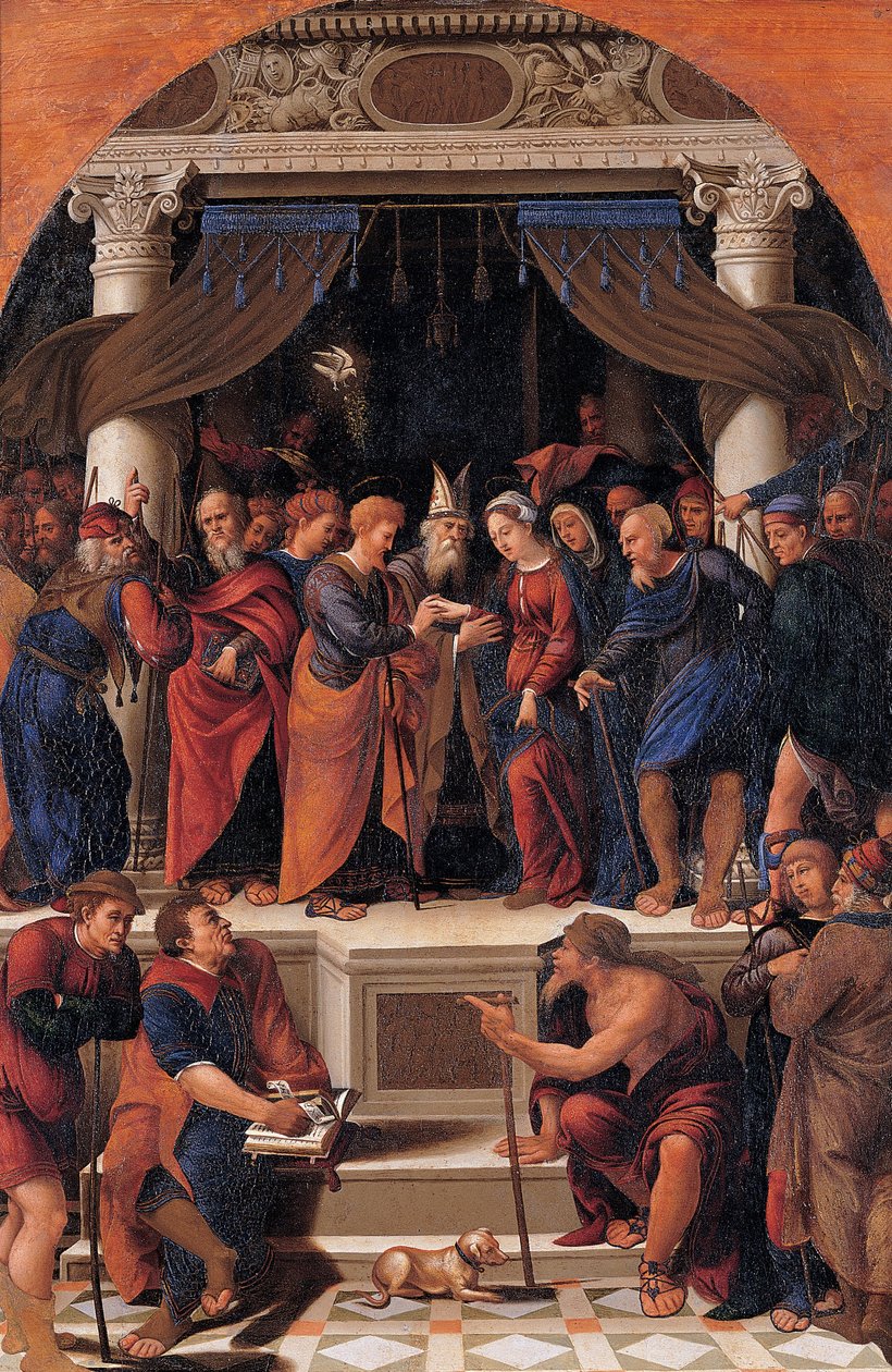 Boda de la Virgen de Maestro dei dodici apostoli