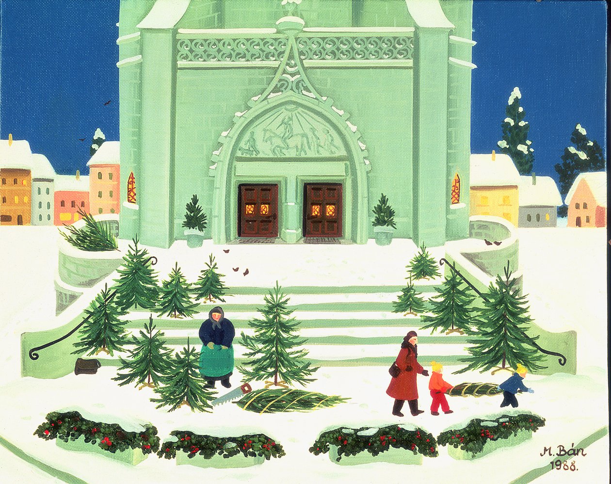 Venta de Árboles de Navidad, 1988 de Magdolna Ban