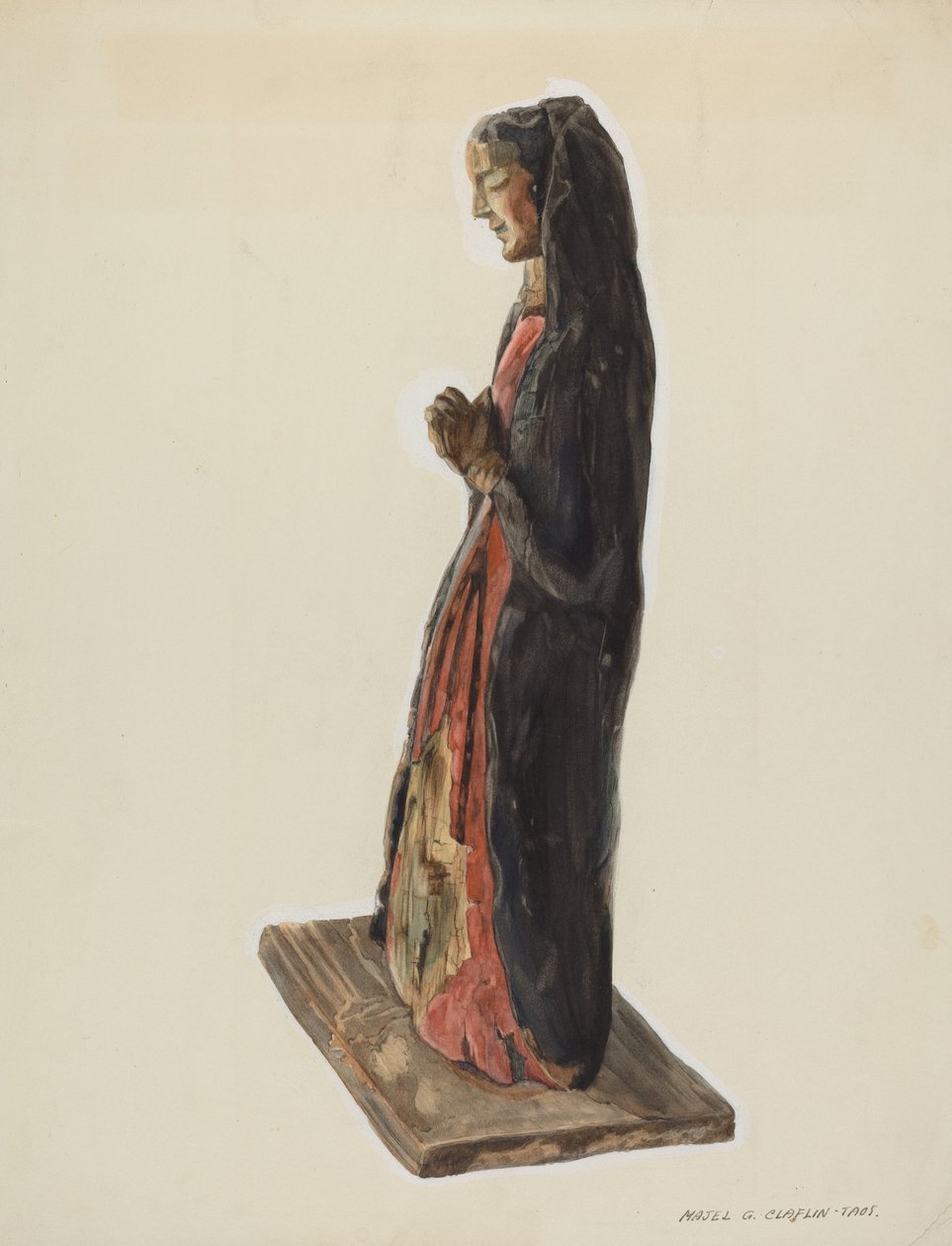 Bulto Santa Rita, c. 1939 de Majel G. Claflin