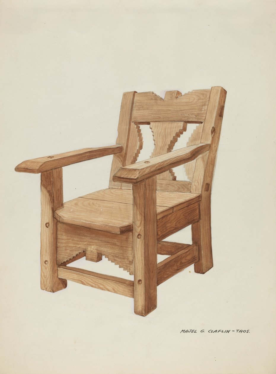 Silla, c. 1937 de Majel G. Claflin