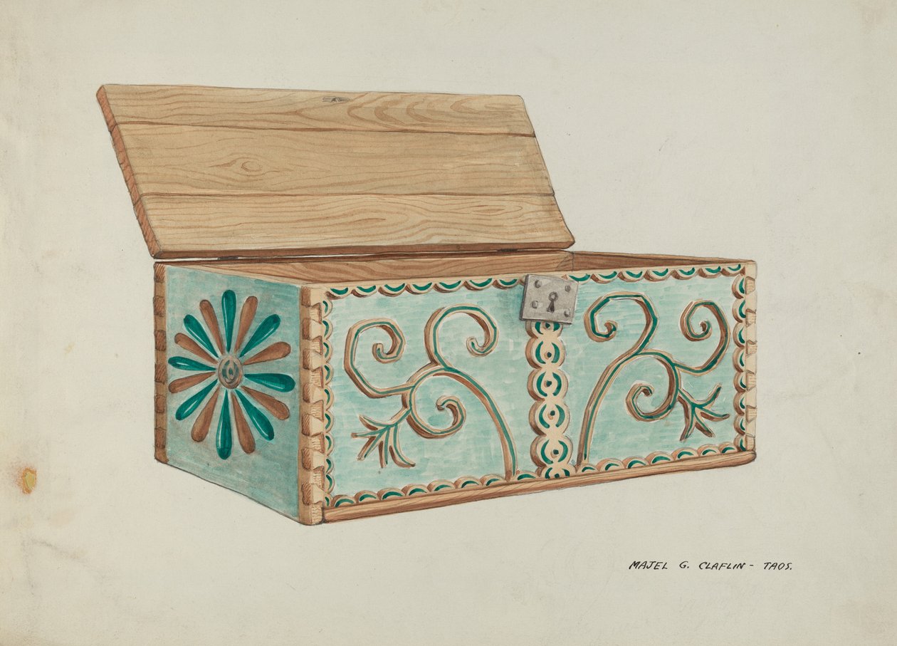 Gran cofre, c. 1937 de Majel G. Claflin