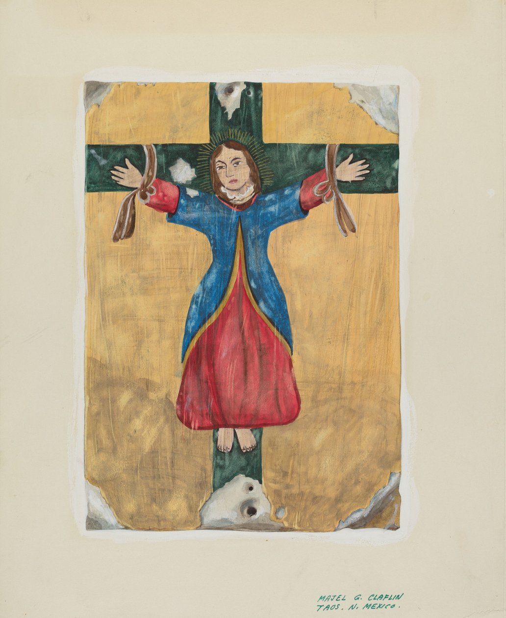 Pintura de San Liberata, c. 1939 de Majel G. Claflin