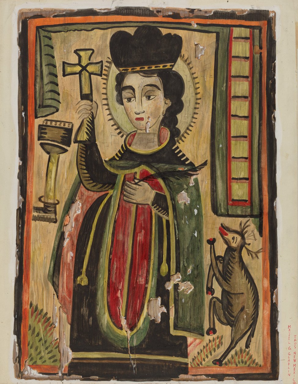 Retablo - San Procopio de Majel G. Claflin