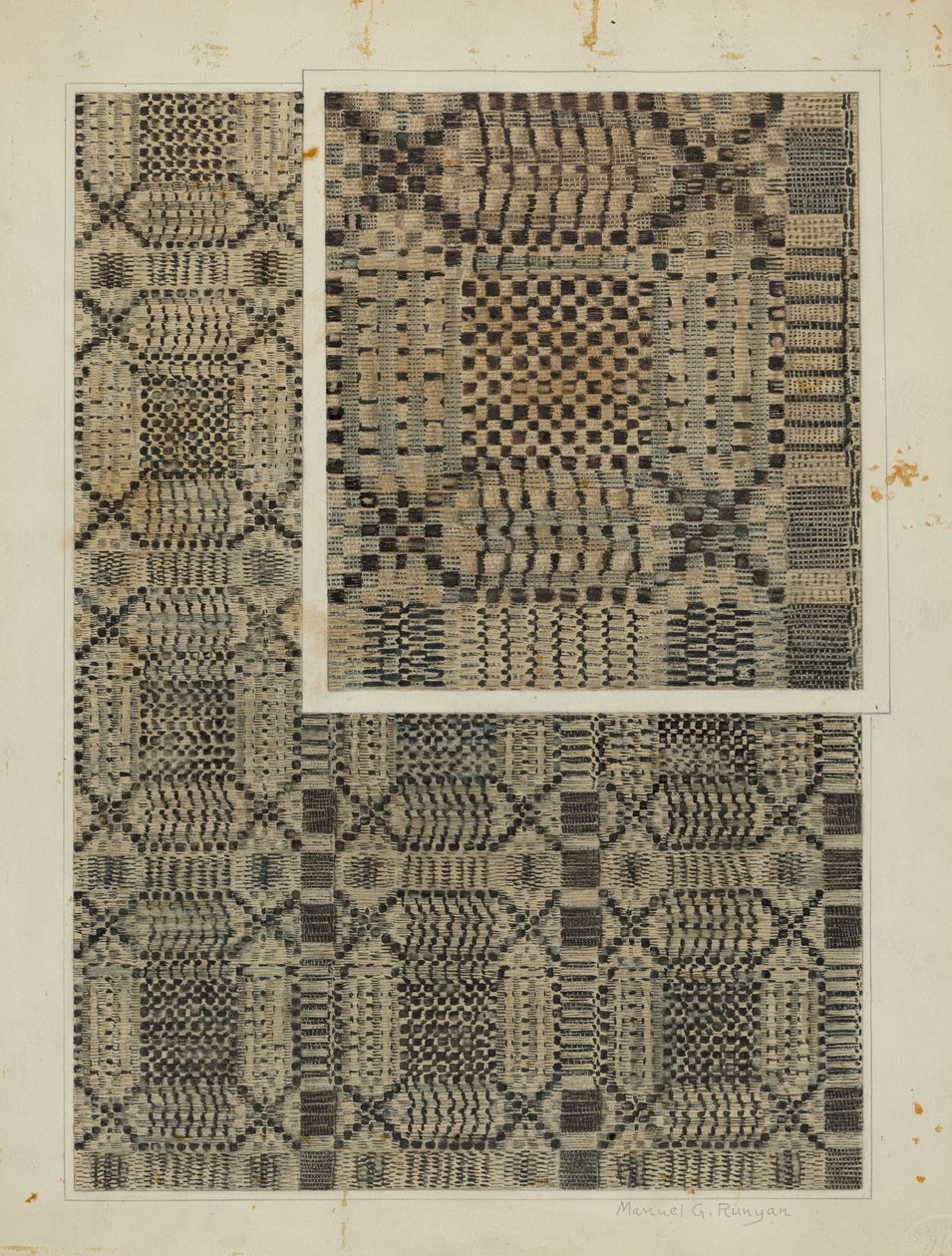 Cubierta tejida, c. 1938 de Manuel G. Runyan