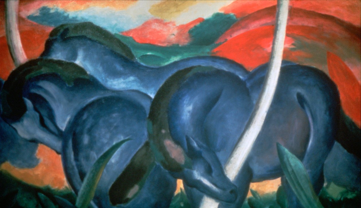 Caballos azules de Franz Marc