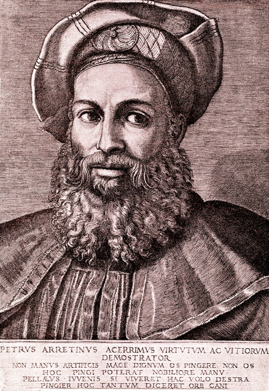 Pietro Aretino de Marcantonio (after) Raimondi