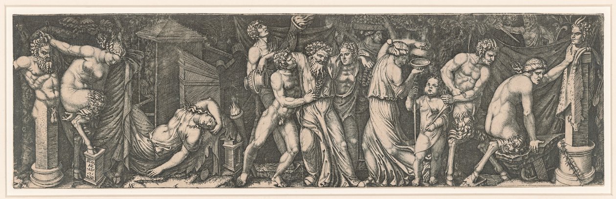 Bacanalia, ca 1510-1511 de Marcantonio Raimondi