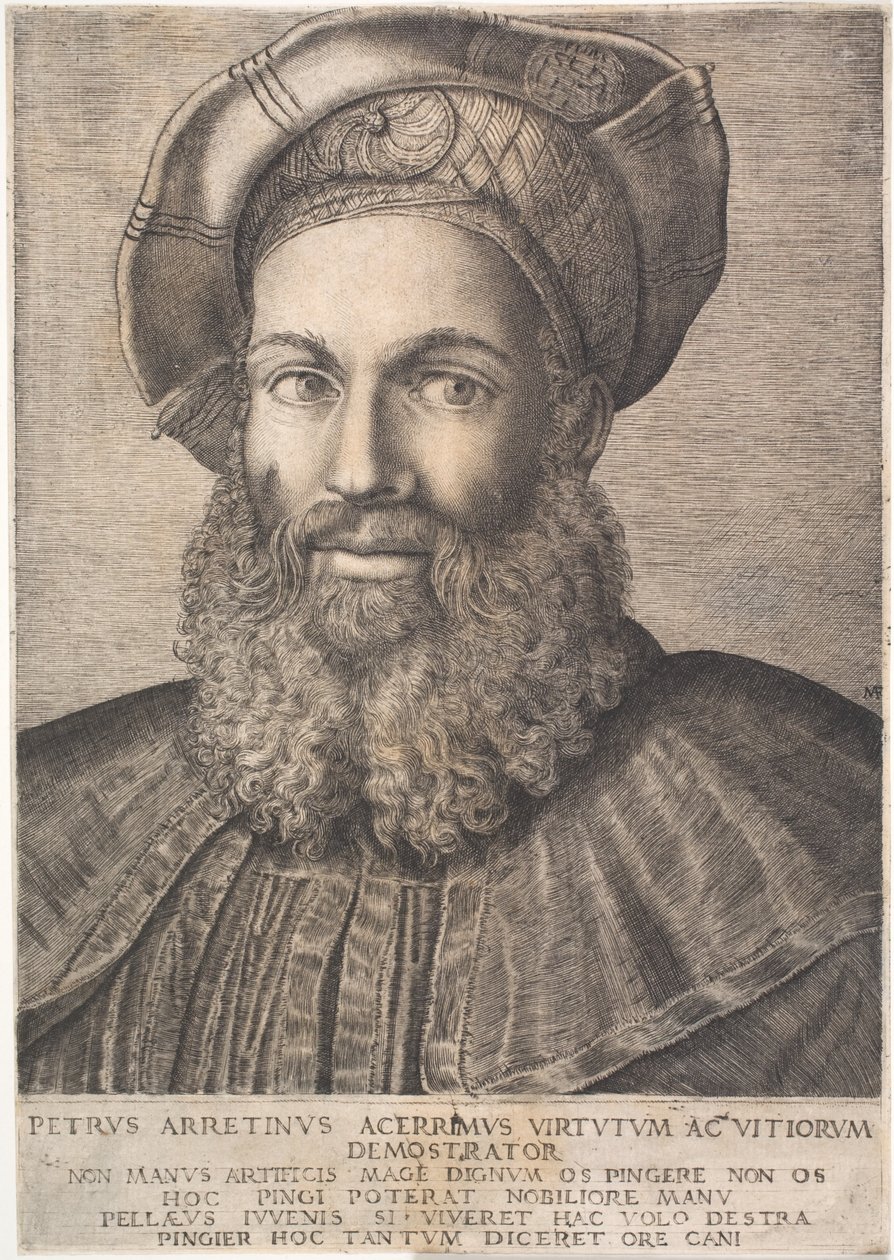 Pietro Aretino de Marcantonio Raimondi