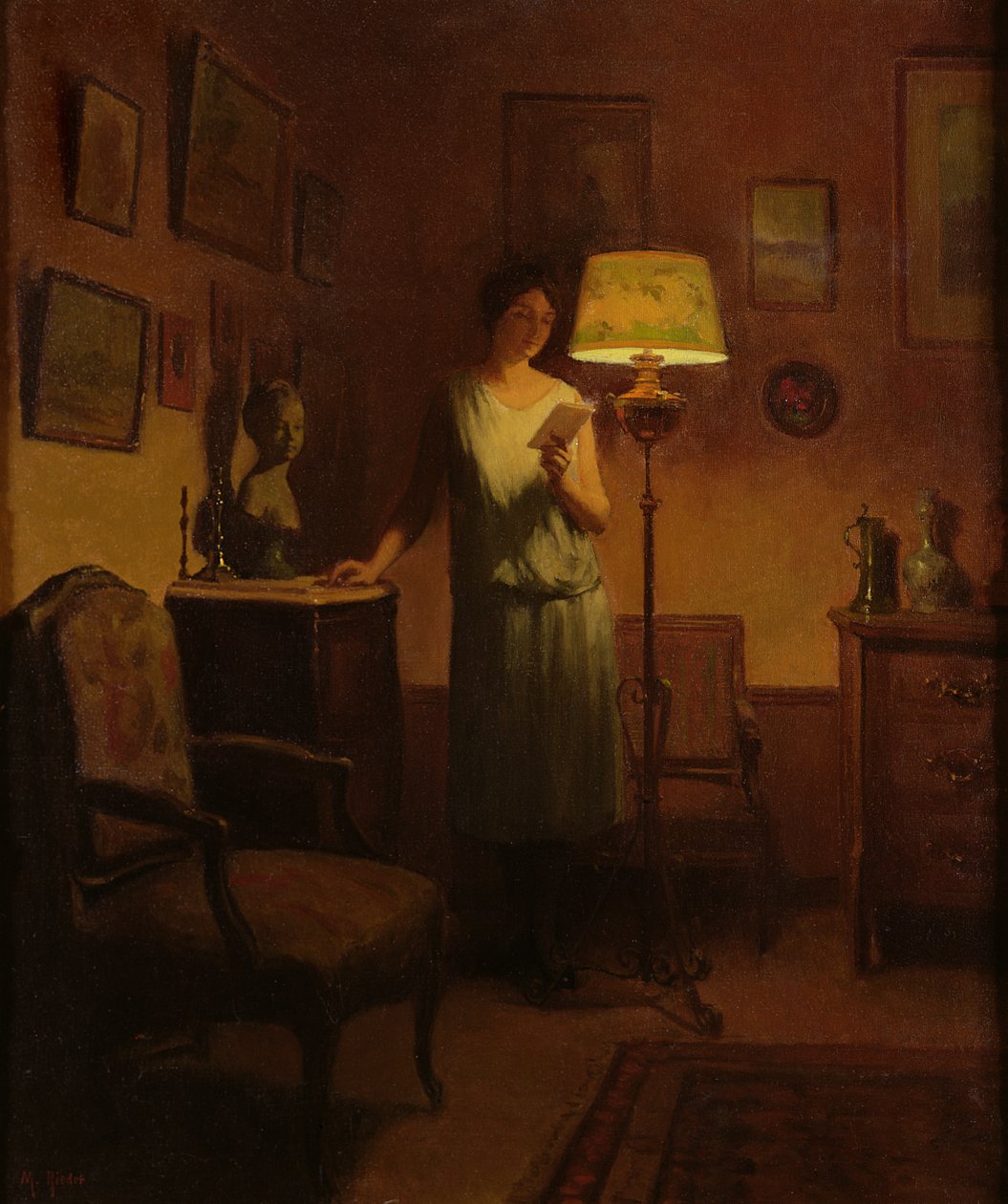 Dama en un interior de Marcel Rieder