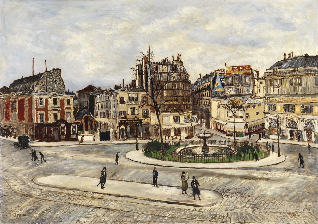 La Place Pigalle, c.1924 de Marcel Leprin