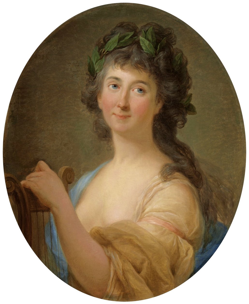 Retrato de Catherine Gattai Tomatis como musa de Marcello Bacciarelli