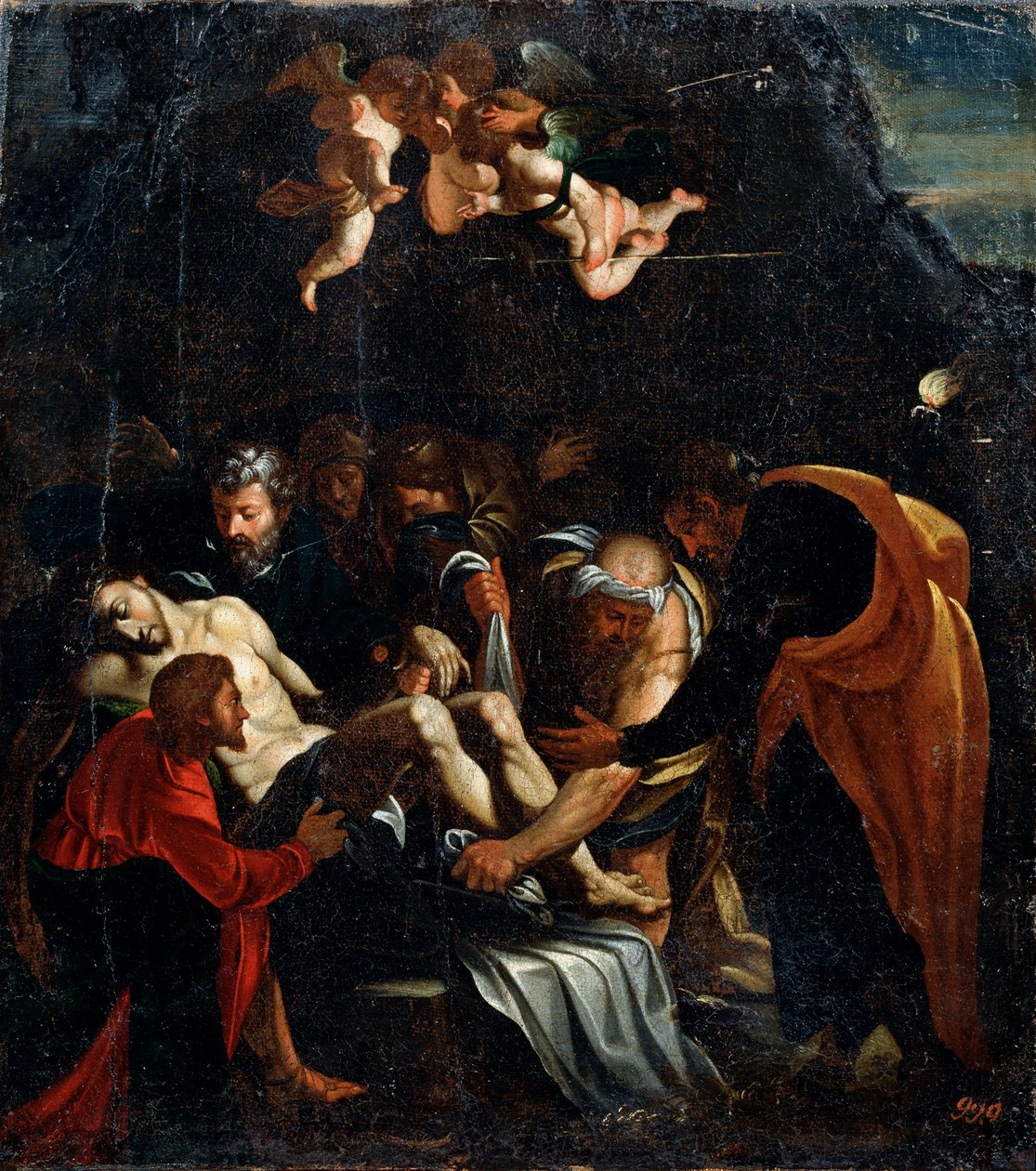 El Descendimiento de la Cruz, siglo XVI de Marcello Venusti