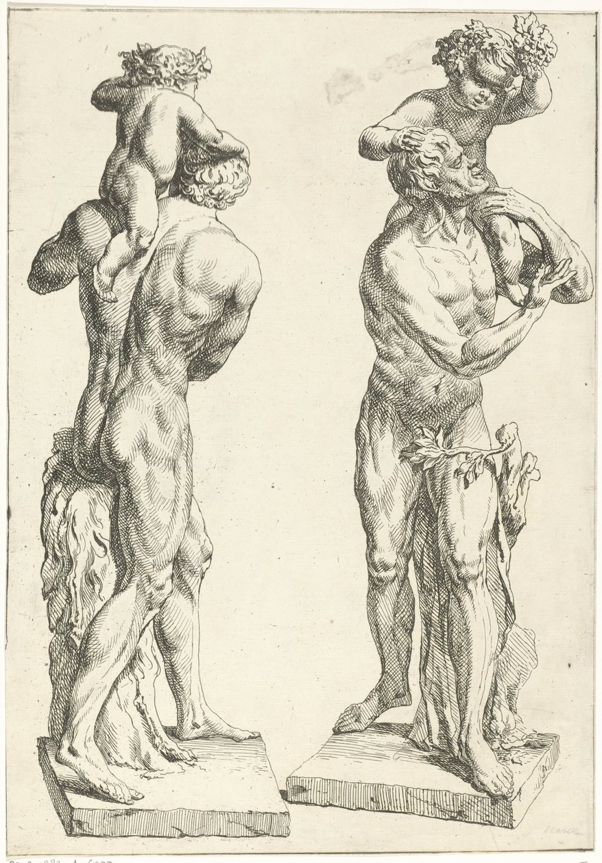 Silenus conoció a jonge Bacchus de Marcellus Laroon (I)