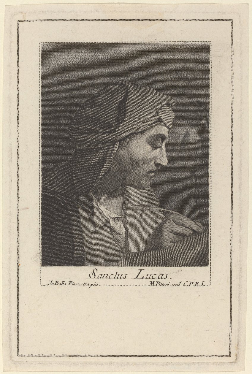 San Lucas de Marco Alvise Pitteri after Giovanni Battista Piazzetta
