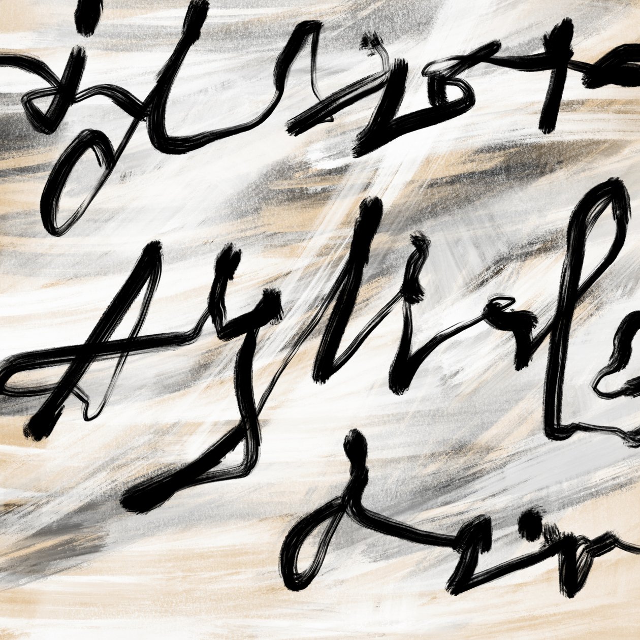 Texto, 2024 (pintura digital) de Marco Campedelli