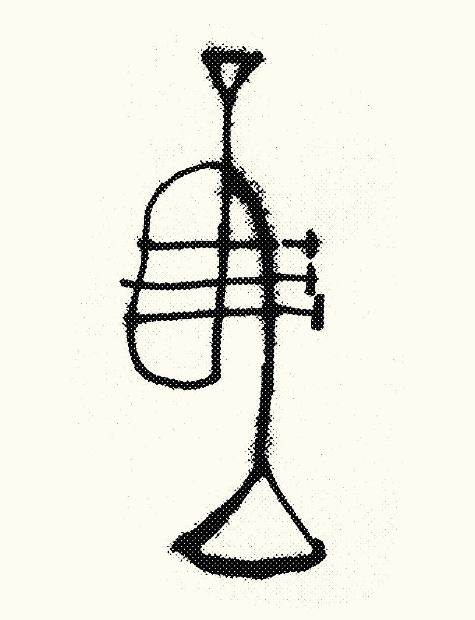 Trompeta, 2019 (serigrafía) de Marco Campedelli
