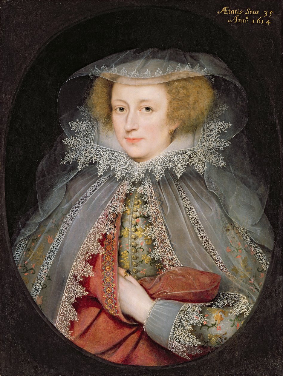 Catherine Killigrew, Lady Jermyn, 1614 de Marcus Gheeraerts