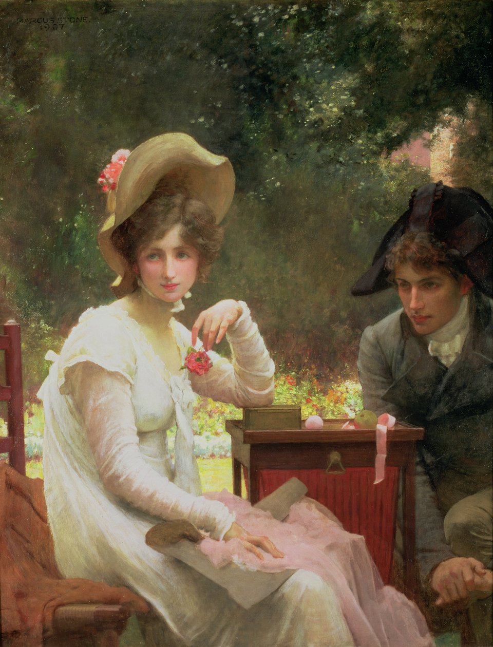 Enamorados, 1907 de Marcus Stone