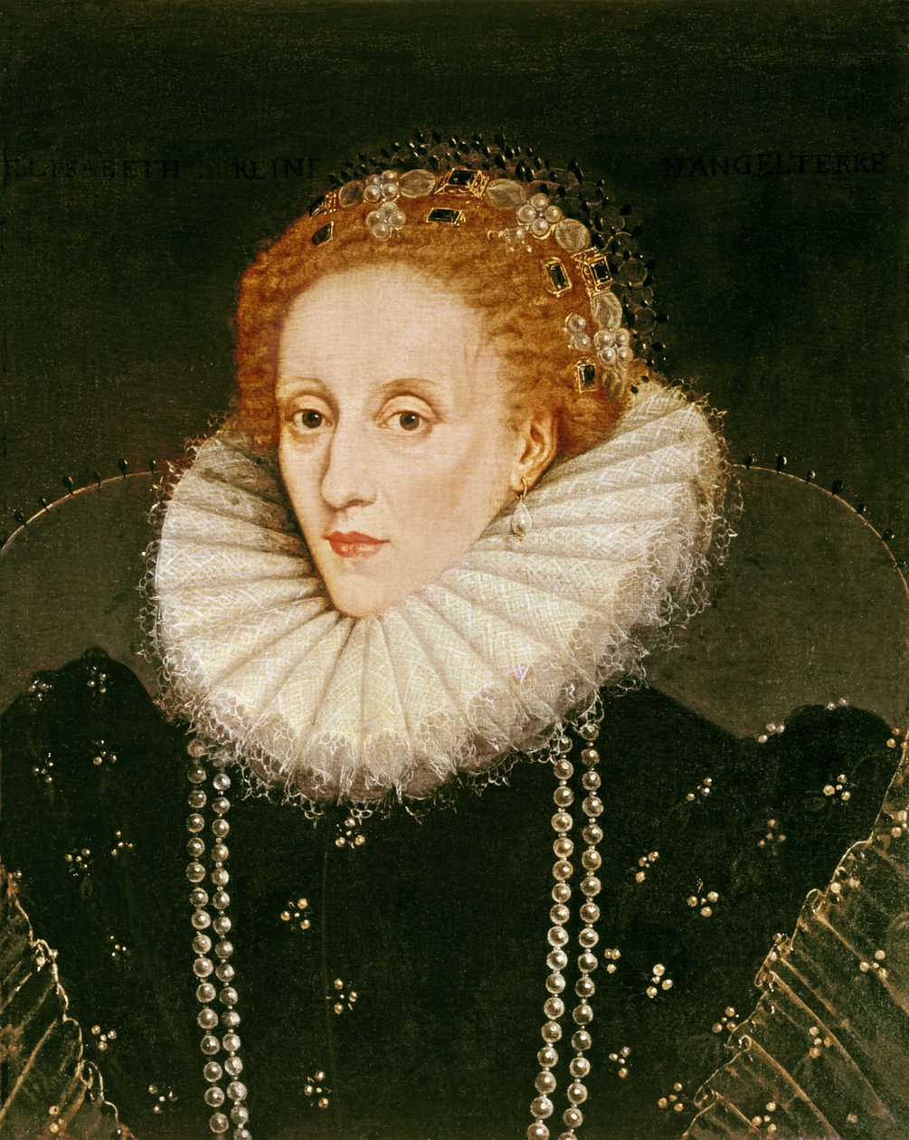 Retrato de la Reina Isabel I (1533-1603) de Marcus Garret Gheeraerts the Younger