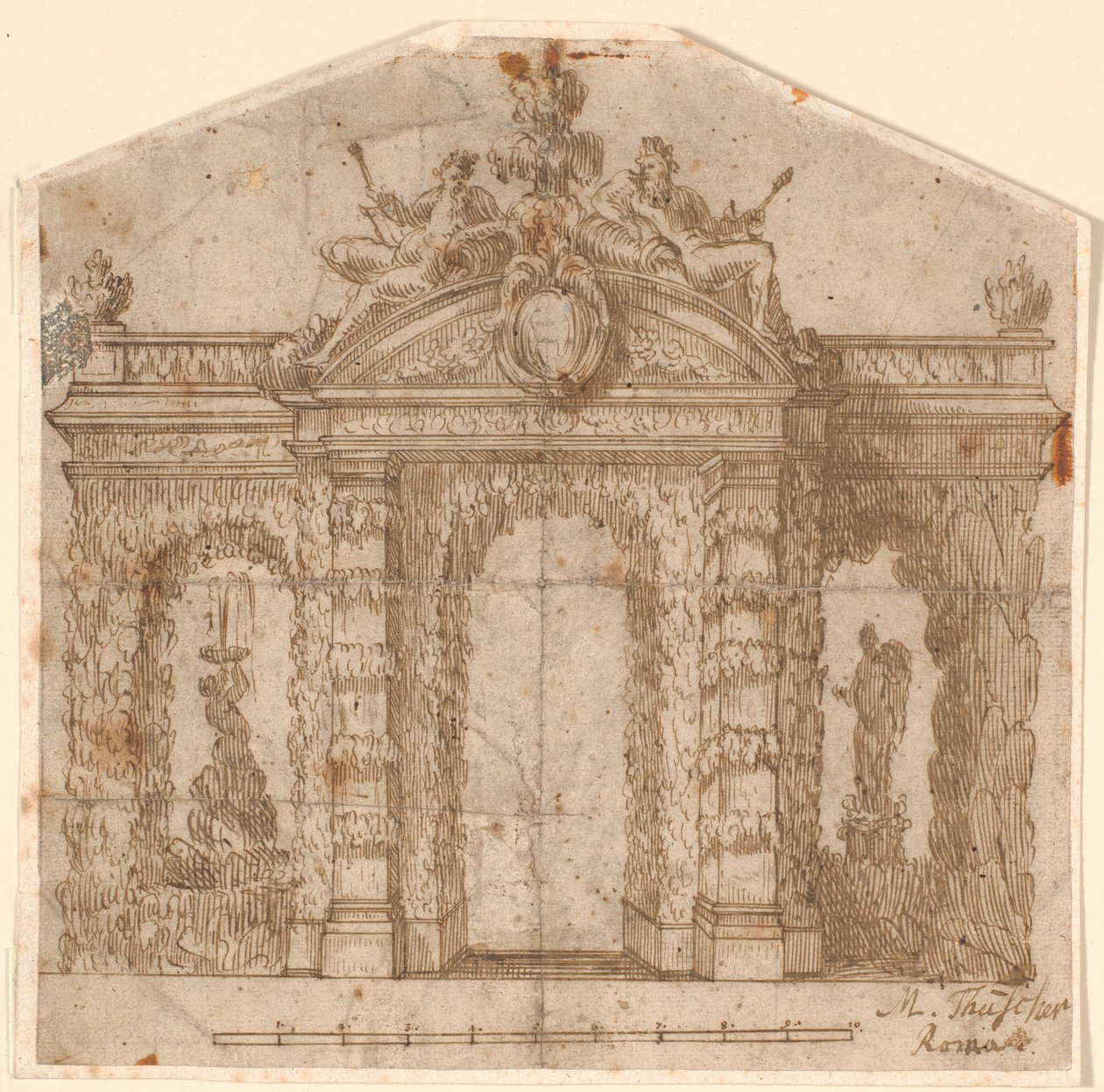 Decoración de jardín arquitectónica con fuente de Marcus Tuscher