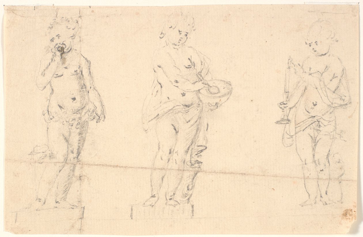 Estudio de tres putti de Marcus Tuscher