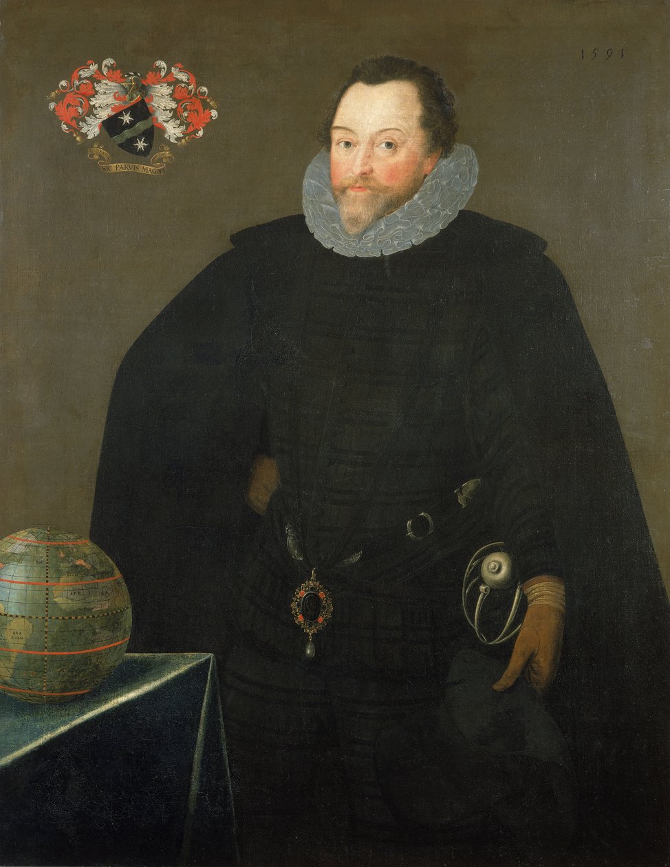 Sir Francis Drake (1540-1596) de Marcus the Younger Gheeraerts