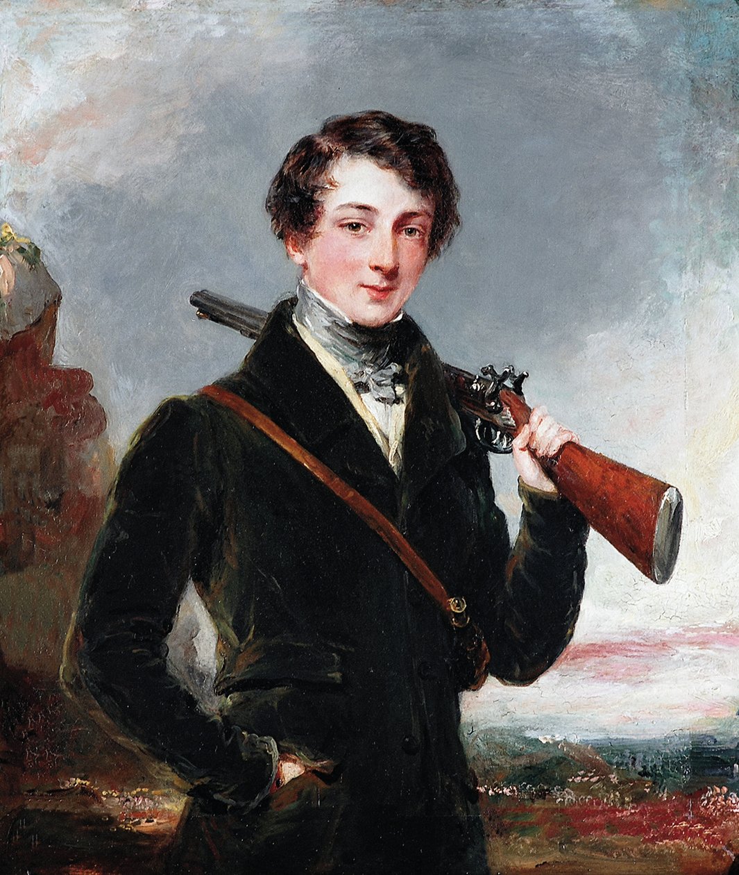 Lord John Manners, luego 7º Duque de Rutland, c.1835 de Margaret Sarah Carpenter