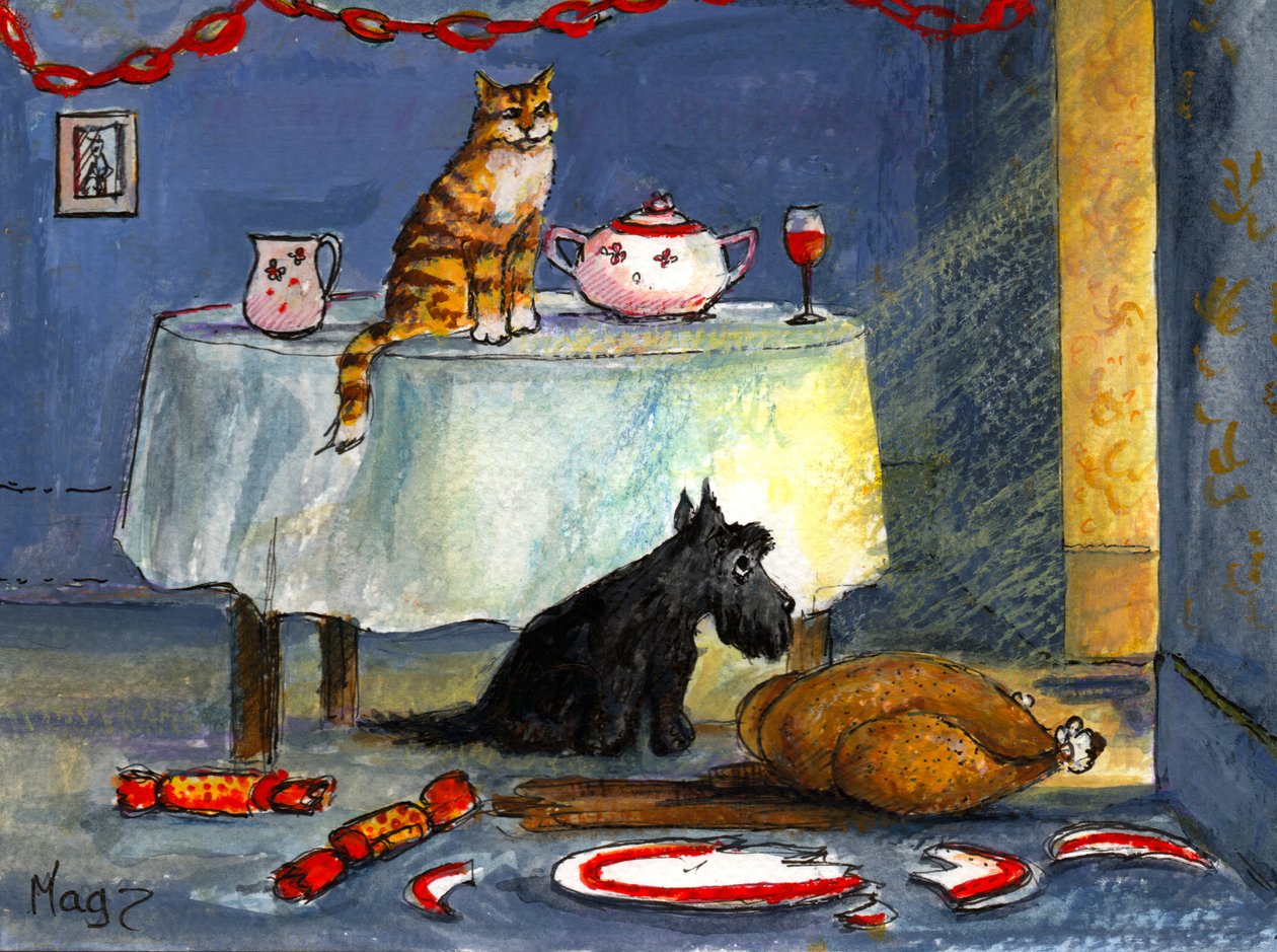 Cena de Navidad de Margaret Loxton